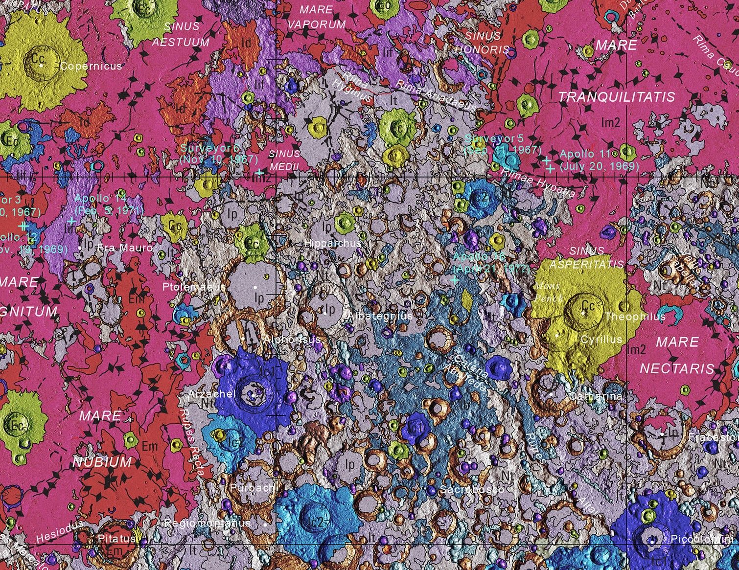 🌕 Scientists have released the first-ever comprehensive geologic map of the moon