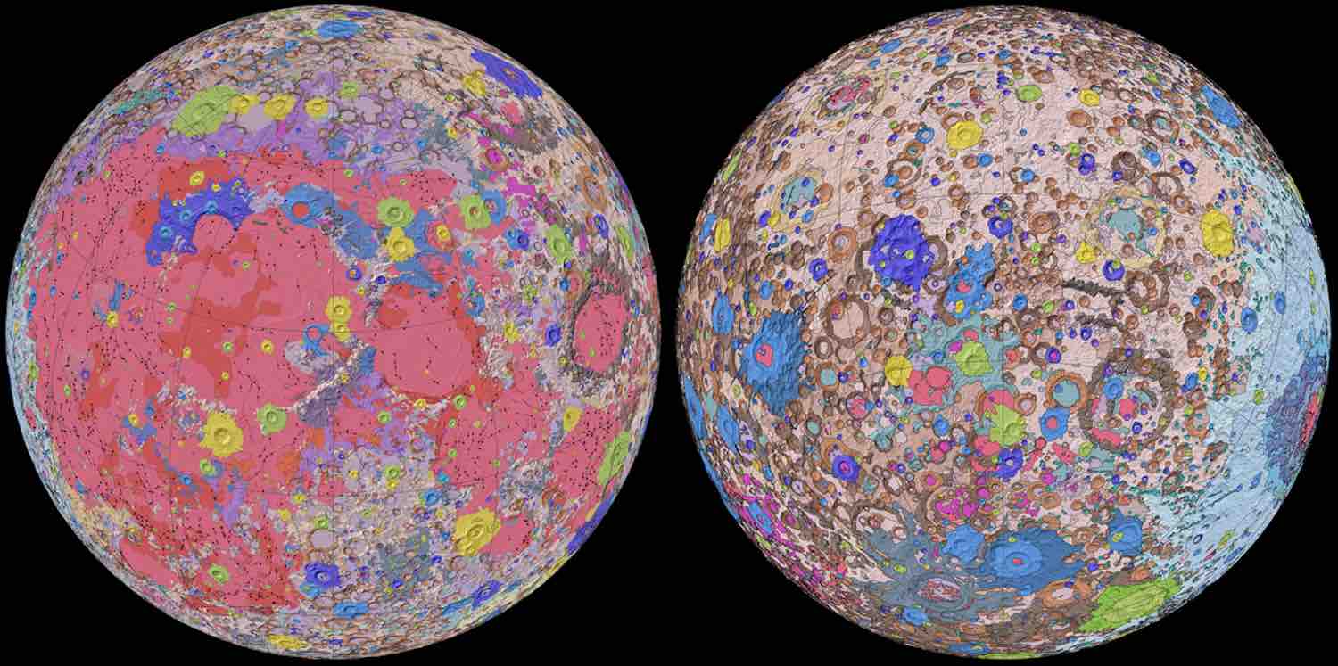 🌕 Scientists have released the first-ever comprehensive geologic map of the moon