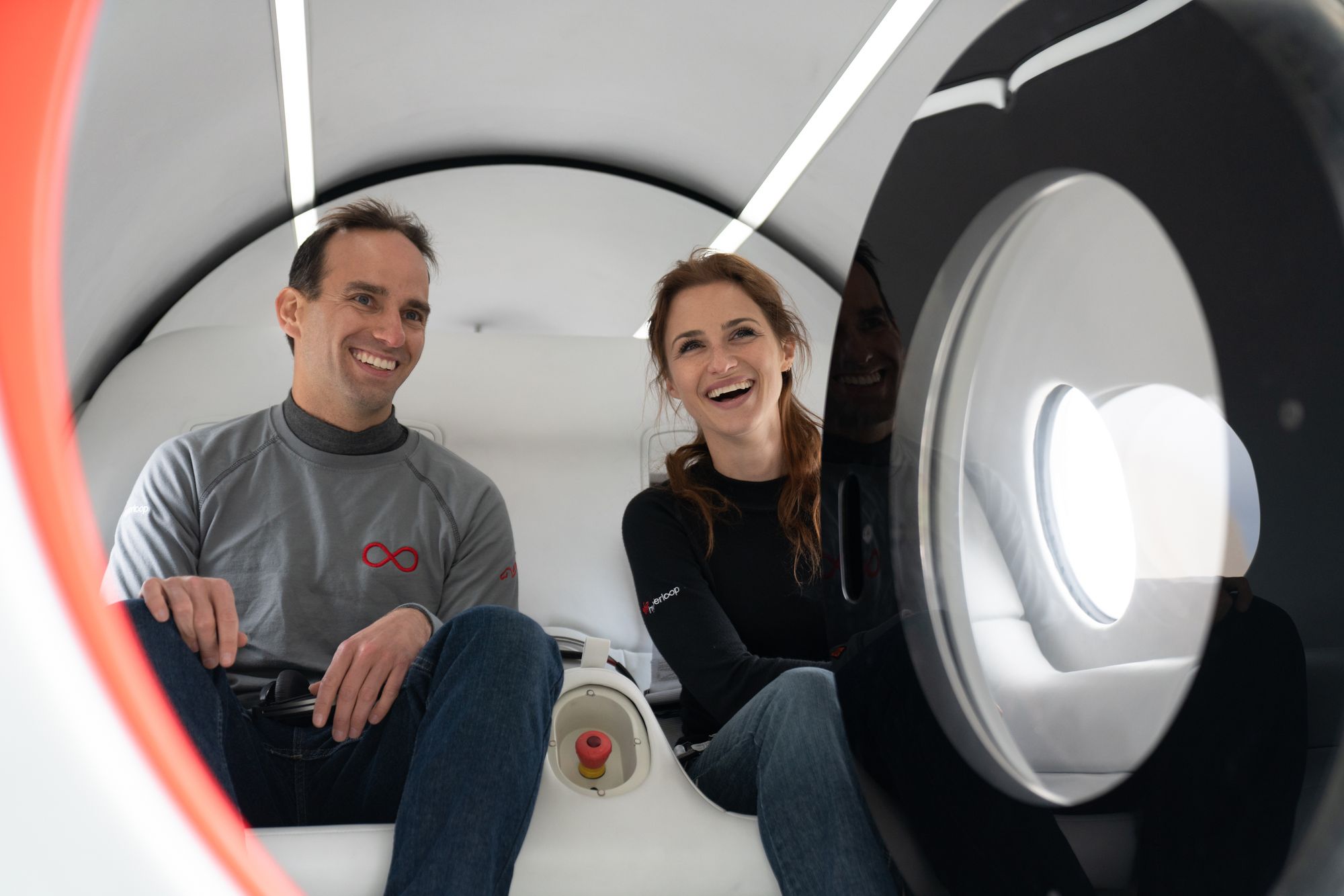🚇 First passengers ever ride the Hyperloop