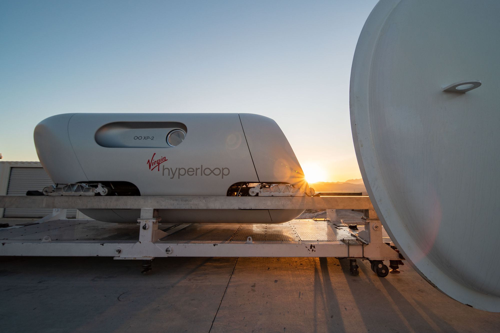 🚇 First passengers ever ride the Hyperloop