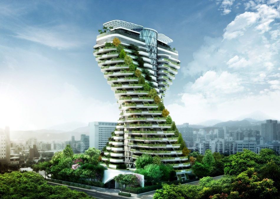 🌆 Skyscraper in Taipei has a vertical forest in order to absorb carbon