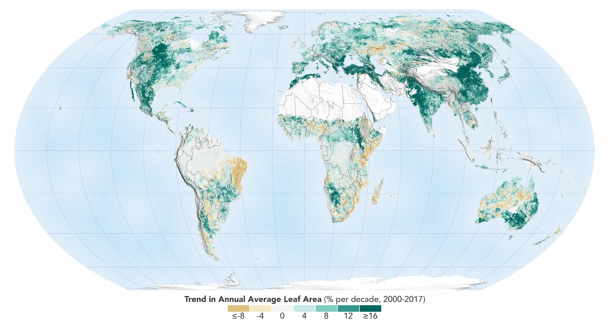 🌍 NASA: The Earth is greener now than it was 20 years ago