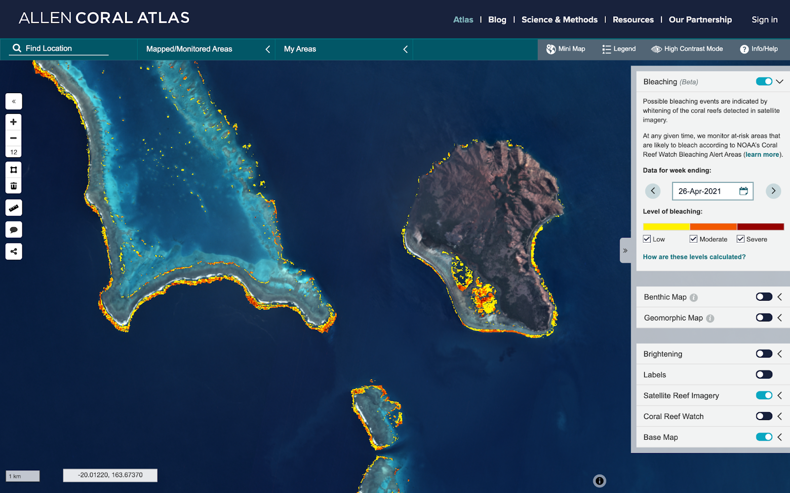 🛰 Worlds first satellite surveillance of corals