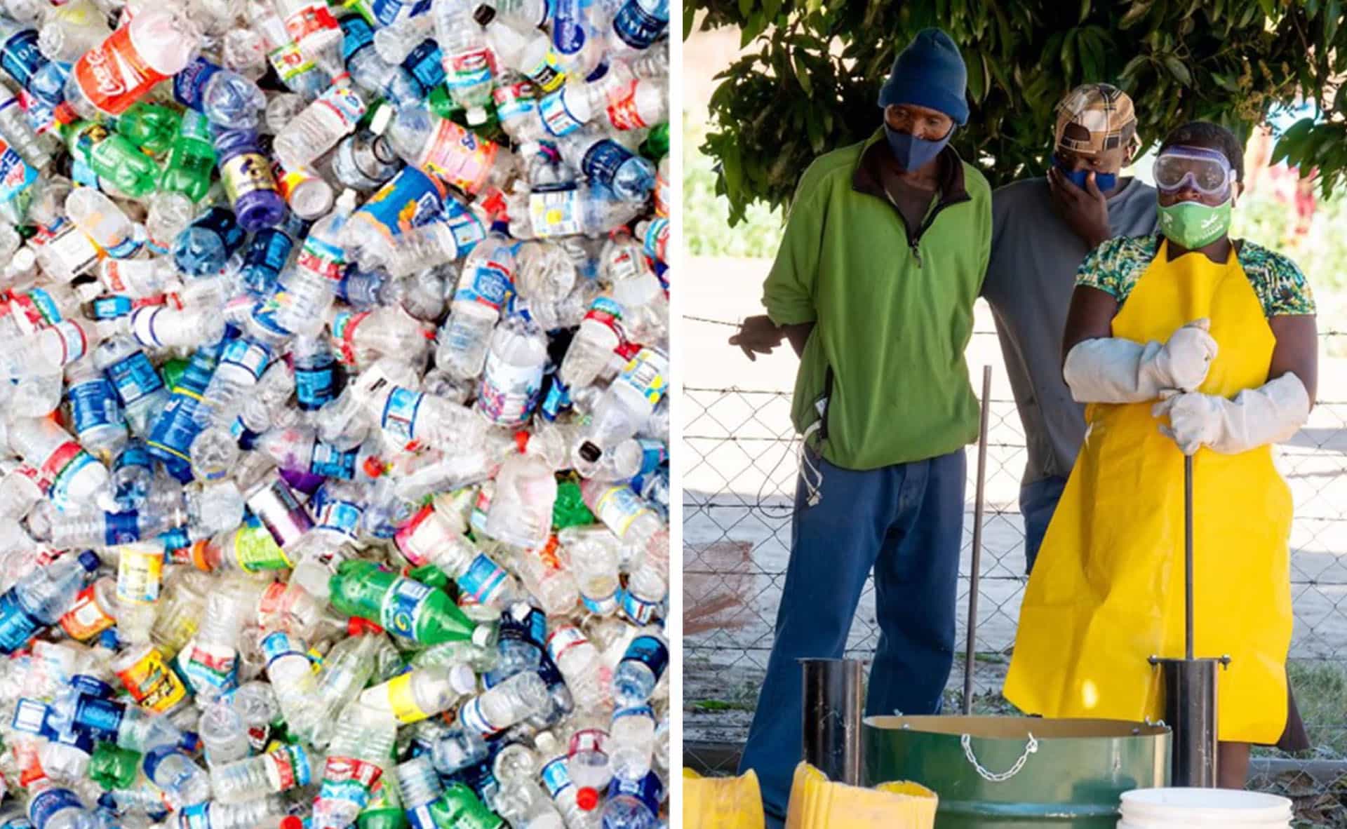 🍾 Empty bottles turn into brick-making raw material