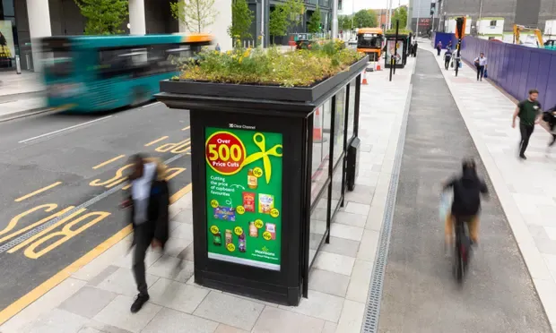 🐝 Bus shelter roofs turned into gardens for bees and butterflies